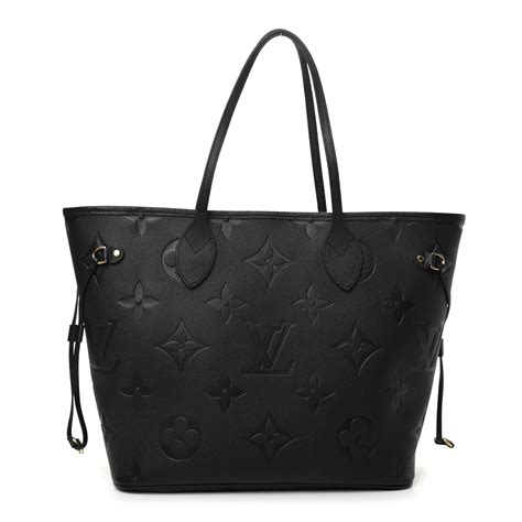 neverfull lv black|louis vuitton black embossed Neverfull.